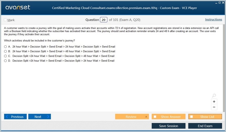 Certified Marketing Cloud Consultant Premium VCE Screenshot #3